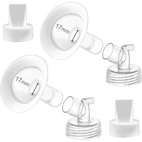 21mm Silicone Flanges Compatible with Spectra S2 S1 9 Plus Breastpumps Accessories, Replacement Breast Shield for Spectra Pump Parts and Flange