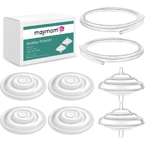 Maymom Pump Parts Compatible with Spectra S1 Spectra S2 Spectra 9 Plus Replace Spectra Membrane Tubing Backflow Protector S2 Replacement Parts Not Original Spectra Pump Parts
