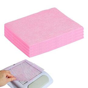 200 Sheets Nail Dust Collector Filter Paper, Bebbtiy Disposable Nail Dust Collector Sheet for Nail Dust Collector Nail Vacuum Cleaner Supplies (blue)