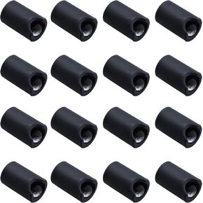 16Pcs Round Silicone Cabinet Handle Corner Guards, Soft Anti-Collision Door Handle Covers Bumper Protectors for Furniture Table Drawer Wardrobe, Transparent