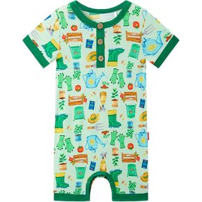 Bamboo Viscose Baby Boy Romper Infant Short Sleeve Summer Baby Jumpsuit