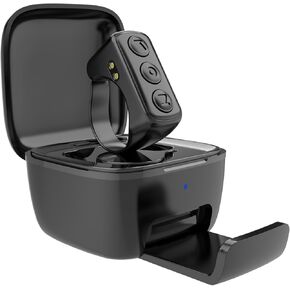 Tiktok Scrolling Ring with a Phone Stand,Bluetooth Scroller for iPhone/Android,Remote Control for Kindle App/Camera/Video Recording/Music Player (Black)