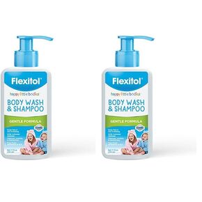 Flexitol Happy Little Bodies Body Wash and Shampoo, Gentle Formula, 7.1 Ounce (Pack of 2)