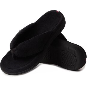 WALKFUN Women's Thong Slippers with Arch Support, Cozy House Indoor Home Flip Flops for Women