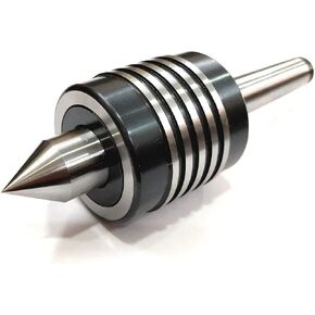Double Bearings Live Revolving Center Standard Nose-Lathe Tailstock Metalwork-Run-out under 5 microns ((MT2))