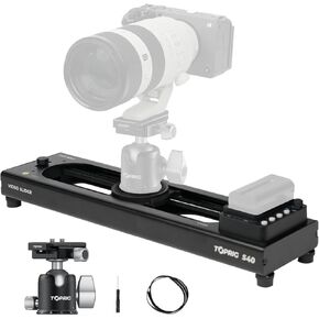 16inch/40cm Motorized Camera Slider and Ball Head