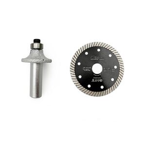 SHDIATOOL Round-Over Router Radius Corner Rounding Edge-Forming Marble Granite Quartz Stone 1/2-Inch Shank