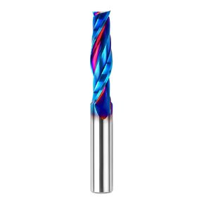 Upcut Router Bits 1/2 Inch Cutting Dia 1/2 Inch Shank 2 Inch Cutting Length with Coated Solid Carbide Milling Router Bit End Mill for Woodworking Carving