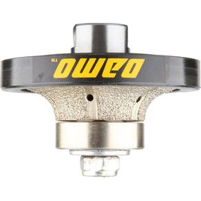 DAMO 1/2 inch Demi Bullnose & Half Bullnose Diamond Hand Profile Wheel, Hand Profiler, Coarse Grit Router Bit, 5/8-11 Thread, for Granite, Concrete, Marble, and Countertop Edge