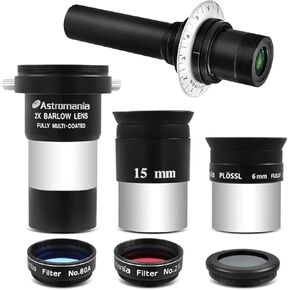 Astromania Polar Alignment Scope - Bundle with - Accessory Kit Telescope Fully-Coated Eyepieces