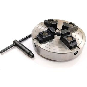 6" Inch (150 mm) 4 Jaw Independent Wood Lathe Chuck Threaded- 3/4 x 16 TPI with Adjustable/Reversible Jaws