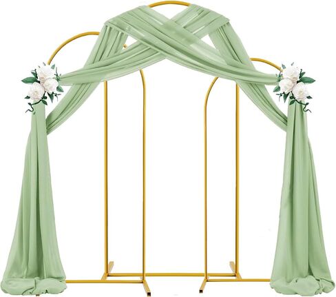 Pack of 3 Arch Backdrop Stand Gold Metal Arch Stand Fitted Wedding Arch Frame for Baby Shower Bridal Shower Birthday Party Gender Reveal Backdrop Decoration (6/6.6/7.2ft) in Saudi Arabia