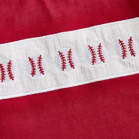 Toddler Baby Boys Baseball Outfits Embroidery Short Sleeve T Shirts and Plaid Shorts Set 2Pcs Summer Clothes Sets in Saudi Arabia
