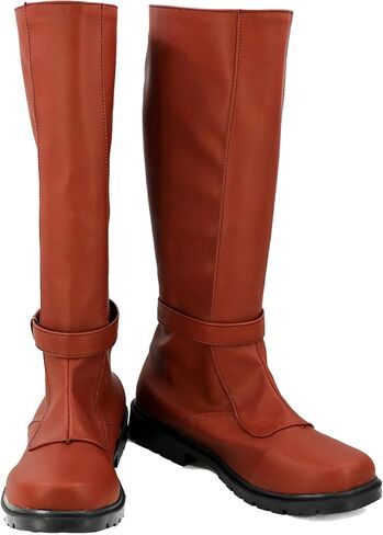 Mens Anakin Skywalker Costume Boots Obi Wan Kenobi Cosplay Leather Boots Jedi Boots Shoes Halloween Cosplay Prop in Saudi Arabia