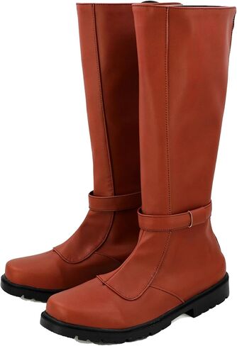 Mens Anakin Skywalker Costume Boots Obi Wan Kenobi Cosplay Leather Boots Jedi Boots Shoes Halloween Cosplay Prop in Saudi Arabia