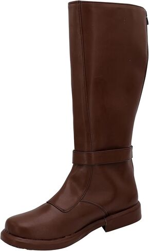 Mens Anakin Skywalker Costume Boots Obi Wan Kenobi Cosplay Leather Boots Jedi Boots Shoes Halloween Cosplay Prop in Saudi Arabia