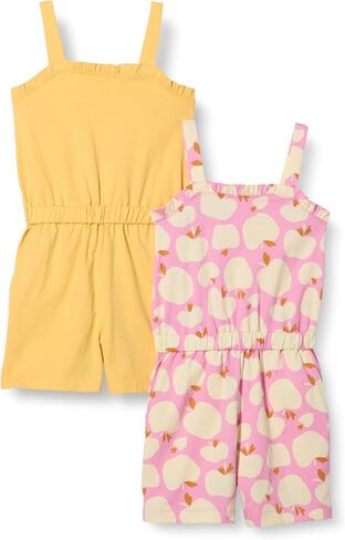 Amazon Essentials Girls and Toddlers' Knit Romper, Pack of 2 in Saudi Arabia