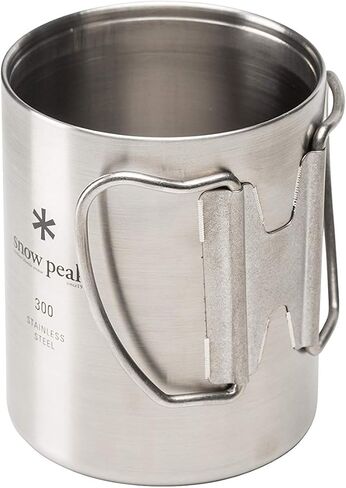 Snow Peak Titanium Double-Wall Mug - Durable & Lightweight Insulated Mug - Camping - 15.2 fl oz - Silver in Saudi Arabia