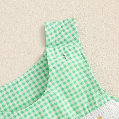 Newborn Baby Boy First Birthday outfit Baseball Embroidery Sleeveless Romper Bubble Plaid Bodysuit Summer Clothes in Saudi Arabia