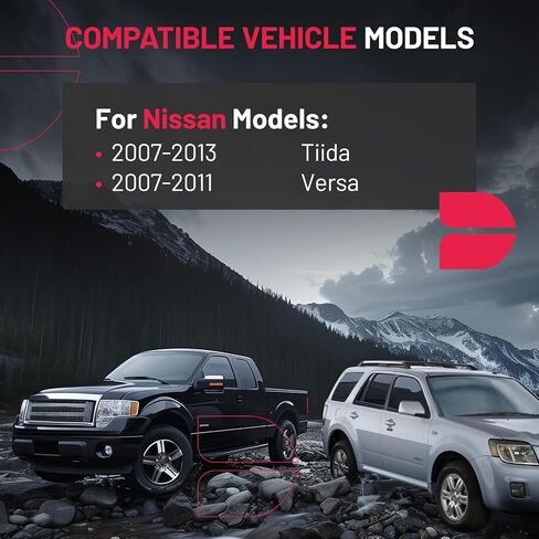Door Lock Actuator Motor Compatible with Nissan Tiida 2007-2013 Nissan Versa 2007-2010 Replacement for 937-281, 80500-EL010, 80500EL01A, 80500-EL01B - Front Right Driver Side in Kuwait