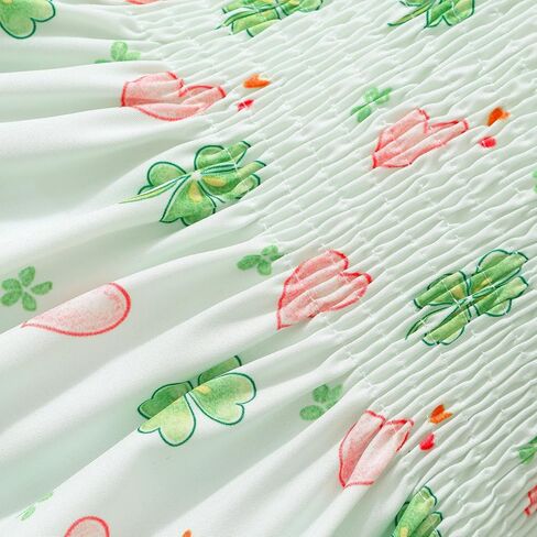 Tkria Little Girls Summer Dress Toddler Shuffle Sleeve Sundress A-Line Discal Swing Dresses Playwer in Saudi Arabia