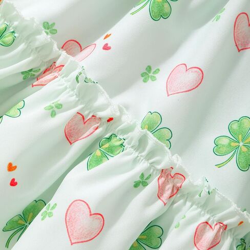 Tkria Little Girls Summer Dress Toddler Shuffle Sleeve Sundress A-Line Discal Swing Dresses Playwer in Saudi Arabia