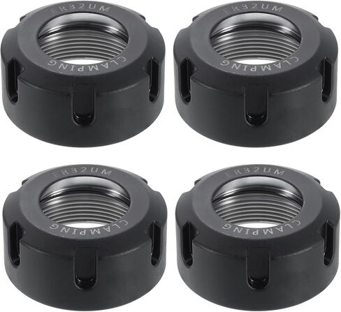uxcell 4pcs Clamping ER32UM(M40) Collet Clamping Nuts for CNC Milling Chuck Holder Lathe in Saudi Arabia