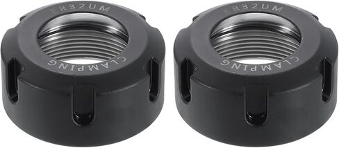 Uxcell 4pcs Clamping Er32um (M40) Collet Clamping Nuts for CNC Milling Chuck Holder مخرطة in Saudi Arabia