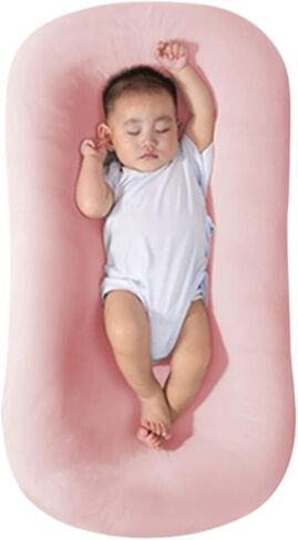 Baby Lounger Cover for Newborn,Loevin Baby Nest Cover Cosleeping for Baby in Bed,Newborn Lounger Cover for Boys & Girls 0-12 Months(Pink) in Saudi Arabia