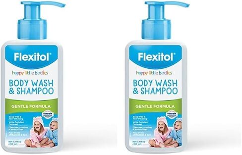 Flexitol Happy Little Bodies Body Wash and Shampoo, Gentle Formula, 7.1 Ounce (Pack of 2) in Saudi Arabia