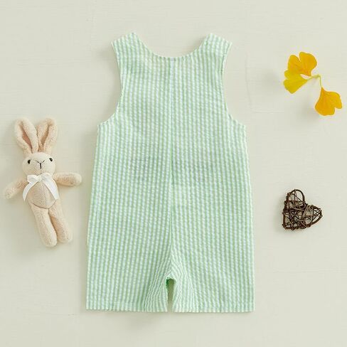 Newborn Baby Boy Ovrealls Outfit Bunny Romper Sleeveless Jumpsuit Bodysuit Summer Spring Clothes in Saudi Arabia
