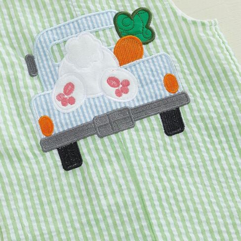 Newborn Baby Boy Ovrealls Outfit Bunny Romper Sleeveless Jumpsuit Bodysuit Summer Spring Clothes in Saudi Arabia