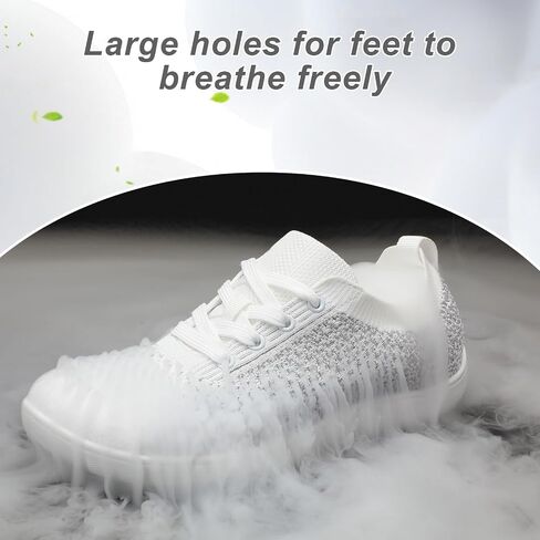 Women's Walking Shoes Wide Toe Box Diabetic Barefoot Shoes with Breathable Zero Drop Sole for Edema, Back Pain Relief in Saudi Arabia