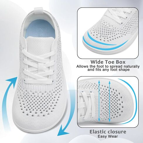 Women's Walking Shoes Wide Toe Box Diabetic Barefoot Shoes with Breathable Zero Drop Sole for Edema, Back Pain Relief in Saudi Arabia