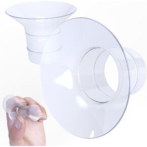 Flange Inserts for Breast Pumps - Silicone - Convert 24mm to 13, 15, 17, 18, 19 or 21mm - Pump Parts Replacement - Compatible with Spectra, Medela, Willow, Momcozy, Baby Buddha, MayMom