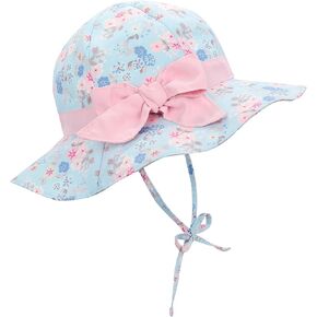 Baby Sun Hat for Toddler Boys & Girls, UPF 50+, Adjustable Wide Brim Bucket Hats, Summer Beach Caps, Ideal for Ages 1-7 Years