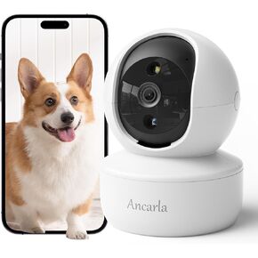 كاميرا الحيوانات الأليفة الداخلية مع تطبيق الهاتف ، والكاميرات الداخلية للأمن المنزلي ، و WIFI 2.4 جيجا هرتز ، وشاشة الأطفال مع الكاميرا والصوت ، والكشف عن الإنسان/الحيوانات الأليفة ، وتنبيهات في الوقت الفعلي ، و 360 شاشة مع تكبير 4x ، تخزين محلي in Kuwait