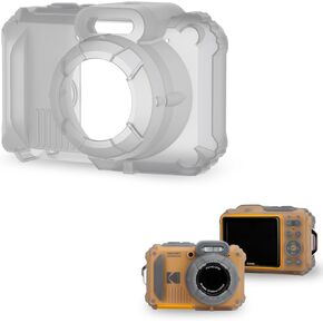 JJC Silicone Jacket for Pentax WG-90 and Ricoh WG-80, Anti-Scratch and Dustproof Camera Protective Case with Secure Grip Design and Not Affect The Use of Camera Buttons
