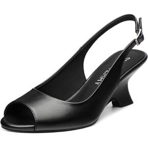 Skysterry Peep Tee Tee for Women Slingback Wedge Heel Sandals مريح أنيقة زفاف العروس حفل الزفاف
