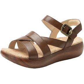 Alegria Women Bianca Leather Gladiator Strap Sandal