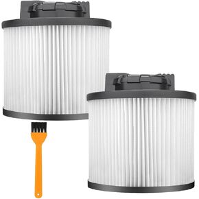 ANBOO 2 Pack DXVC4001 HEPA Vacuum Filters Replacement for DeWalt 4-5 Gallon Wet/Dry Shop Vacuums DXV04T DXV05P DXV05S DXV06G DXV08S