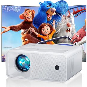 CiBest Mini Projector, 2025 Upgraded Full HD 1080P Support Video Projector, Portable Small Movie Projector, Compatible with iOS/Android/Windows/TV Stick/Box/USB/HDMI