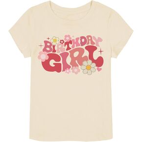 Birthday Girl T-Shirt 2nd 3rd 4th 5th 6th 7th Toddler Girls Birthday Shirt Cotton Short Sleeve B-Day Tees
