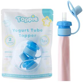Tube Tube Tube - لـ Gogurt ، Stoneyfield ، Siggis ، وغيرها | أطفال يوجورت كيس بديل | لوازم تغذية الطفل | وجبات خفيفة صغيرة | BPA الحرة | غسالة الصحون آمنة | 2 عبوة