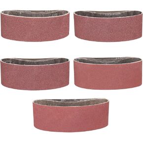 10pcs 80 Grit and 15pcs Assortment Grit 3x21 Inch Sanding Belts
