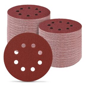 Sandpaper Sanding Discs Set: DEKOPRO 150 PCS 5 Inch 8-Hole Sandpaper Include 60,80,100,120,150,180,240,320,400 Grit for Random Orbital Sander