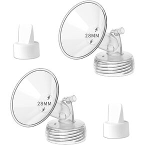28mm Wide Mouth Flange and Duckbill Valve Compatible with Spectra S1/S2 and 9 Plus Not Original Spectra Pump Parts Replacement