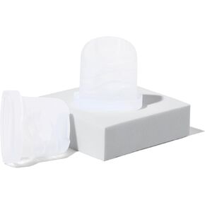 Motif Medical Plastic Diaphragms Replacement Parts - Compatible w/Motif Aura Glow Breast Pump - Durable Replacement Parts - Spare Breastfeeding Essentials for Home & Work (Set of 2)