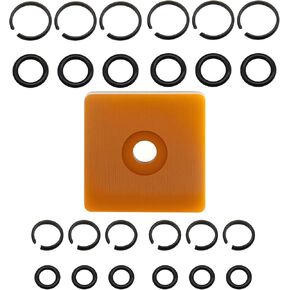 12 Sets of 1/2" & 3/8" Impact Wrench Retainer rings with O-ring, Compatible With Milwaukee Electric/Pneumatic Type Impact Wrench, Including Anvil Retaining Ring Install Tool