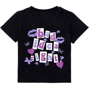 Bad Idea Right Shirts Toddler Girls Vintage Album T Shirts Music Merch Tee Tops Concert Tour Shirts Funny Music Shirt